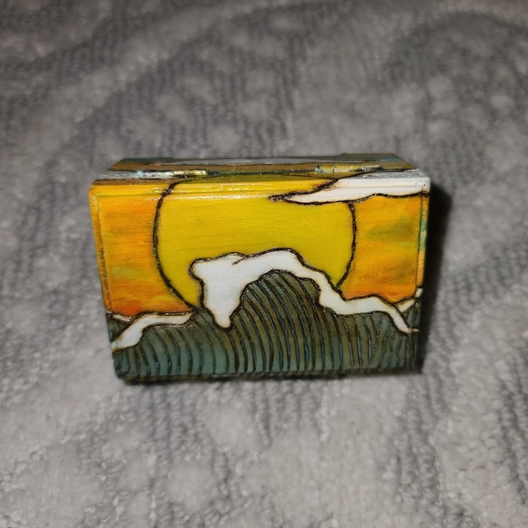 CK Crafts Small Handcrafted Woodburned box - Picture 9 of 12